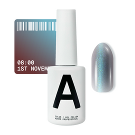 ADORE. Cat's Eye Gel Polish, 08:00, 12 ml. Гель-лак "котяче око" шовковий, темний бірюзовий — Adore Professional, NAILSMADE