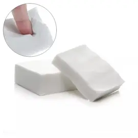 Set of 400 pcs, Nail Polish Remover Pads, Lint-free wipes 4x6 cm, white — Lint-free Wipes for Manicure, NAILSMADE