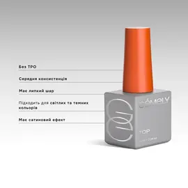 GA&MA. Extra Matte Top, 10 ml, Екстра матовий топ — GÉMELY (ex GA&MA), NAILSMADE