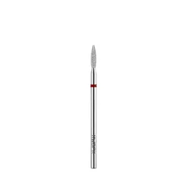 KWARK. Фреза алмазно-платинова "ПОЛУМ'Я" червона, Ø 2.1 mm, безпечна — KWARK, NAILSMADE