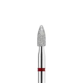 KWARK. Фреза алмазно-платинова "ПАТРОН" червона, Ø 2.5 mm — KWARK, NAILSMADE