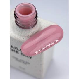NOTD. Gel Polish Antique #204, 10 ml, pudrig-rosa mit Schimmer — NAILS OF THE DAY (NOTD), NAILSMADE