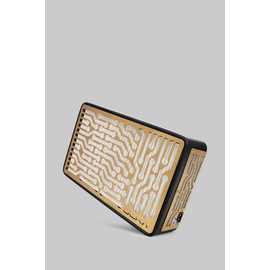 ÜLKA. Desktop Nail Dust Collector "Nano Black", Extraction desktop, black, gold grid (on order) — Ülka, NAILSMADE