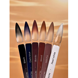 HEYLOVE. Nail Cushion set «Graphite», 6 pcs, набір гелевих фарб для омбре, стемпінгу та малювання — HEYLOVE, NAILSMADE
