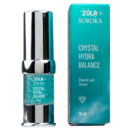 ZOLA × SOROKA. Brow and Lash Serum, Crystal Hydra Balance, 10 ml. Сироватка для брів та вій — ZOLA, NAILSMADE