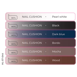 HEYLOVE. Nail decal set for demonstration tips. Nail cushion «Graphite» — HEYLOVE, NAILSMADE