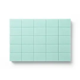SHELLY. Nail buffer set, 50 pcs, 180/240 grit. Set of nail buffers, turquoise — Shelly, NAILSMADE