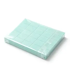 SHELLY. Nail buffer set, 50 pcs, 180/240 grit. Set of nail buffers, turquoise — Shelly, NAILSMADE