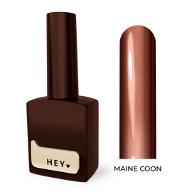 HEYLOVE. Cat's Eye Gel Polish, Maine Coon, 15 ml, gel polish "Kattenoog", warm bruin — HEYLOVE, NAILSMADE