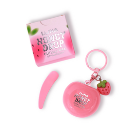 LUNAmoon. Cuticle Wax "Honey Drop", Strawberry, 5 ml, Віск для кутикули, Полуниця з вершками — LUNAmoon, NAILSMADE