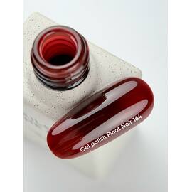 NOTD. Gel Polish Pinot Noir #164, 10 ml, stained glass wine-red — NAILS OF THE DAY (NOTD), NAILSMADE