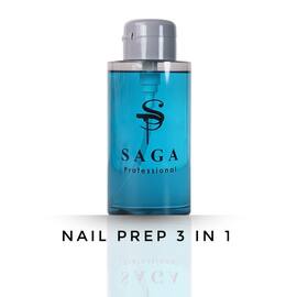 SAGA. Nail Prep 3-in-1, 200 ml, universal 3-in-1 solution — SAGA, NAILSMADE