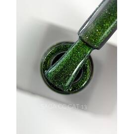 SAGA. Cat's Eye Gel Polish "Chameleon Cat", #13, 10 ml. — SAGA, NAILSMADE