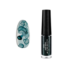 ADORE. Aqua Drops, #12, 5 ml. Liquid watercolor drops, dark blue with shimmer — Adore Professional, NAILSMADE