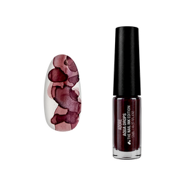 ADORE. Aqua Drops, #13, 5 ml. Liquid watercolor drops, plum with shimmer — Adore Professional, NAILSMADE
