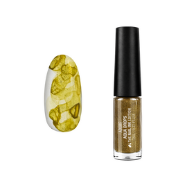 ADORE. Aqua Drops, #09, 5 ml. Liquid watercolor drops, lemon with shimmer — Adore Professional, NAILSMADE