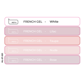 HEYLOVE. Набор наклеек для демонстрационных типсов. French Gel — HEYLOVE, NAILSMADE