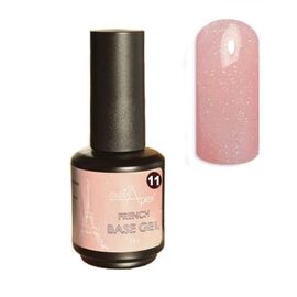 NAILAPEX French Base Opal #11, 15 ml, рожевий нюд з рожевим шимером, напівпрозора #1