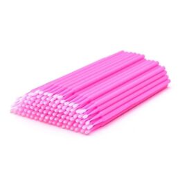 Мікробраші пластикові, рожеві, 100 штук #1