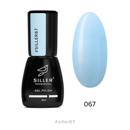 SILLER Gel Polish №67 BLUE, блакитний, 8 ml, гель-лак #1