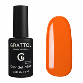 Гель-лак Grattol, Color Gel Polish Orange Red 029, красно-оранжевый, 9 мл #1