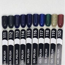 SILLER Gel Polish №116 VERY DARK BLUE with SHIMMER, темно-синій з шимером , 8 ml, гель-лак #2