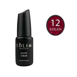 EDLEN Гель-лак № 12, красно-фиолетовый с шиммером, 9 ml #1