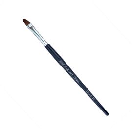 YRE Пензлик для гелю #10, напівкруглий ворс, чорна ручка #1