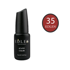 EDLEN Гель-лак №35, теплий коричневий, 9 ml #1