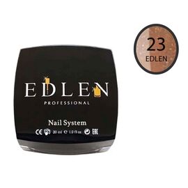 EDLEN Камуфлирующая база French base № 23 Карамельная с золотистым шиммером, 30 ml #1