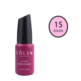 EDLEN French base №15 Рожева, 9 ml #1