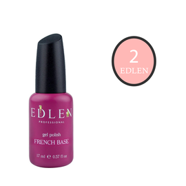 EDLEN French base №2 Блідо-рожева з шимером, 17 ml #1