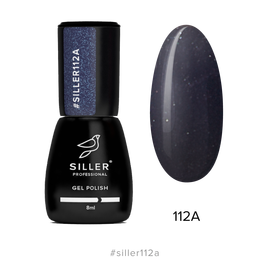 Гель-лак Siller №112А, темно-серый с микроблеском, 8 мл #1