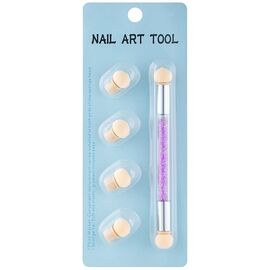 Аэропуффинг для дизайна ногтей (лиловая ручка) #1