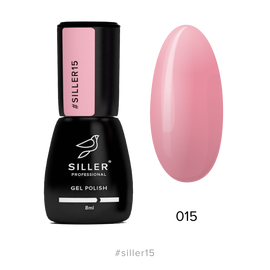 Гель-лак Siller №015, розовая пастель, 8 мл #1