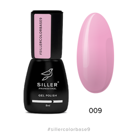 SILLER Color Base №9, рожева фуксія, 8 ml #1