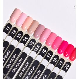 SILLER Gel Polish №17 CLASSICAL PINK, класичний рожевий, 8 ml, гель-лак #2
