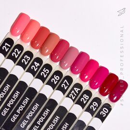 SILLER Gel Polish №22 CORAL PINK, коралово-рожевий, 8 ml, гель-лак #2