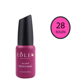 EDLEN Цветная база Color Base № 28 Ярко-розовый, 9 ml #1