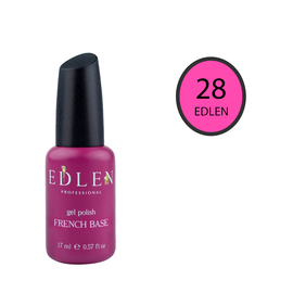 EDLEN Цветная база Color Base № 28 Ярко-розовый, 17 ml #1