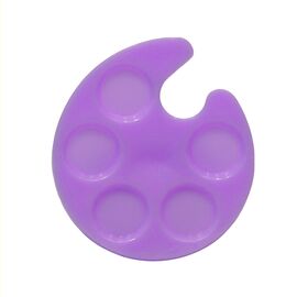 Палитра-кольцо для смешивания материалов, фиолетовая, 5 секций #1