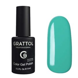 GRATTOL Gel Polish Light Turquoise 061, світло-бірюзовий, 9 ml, гель-лак #1