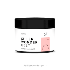 Строительный гель Siller One Phase Wonder Gel № 11, светлый персиково-розовый, 30 ml #1