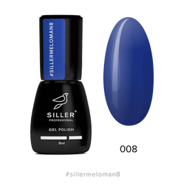 Гель-лак Siller Meloman №08, темно-синий, 8 мл #1