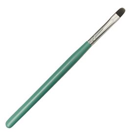 Кисть полукруглая, плоская, бирюзовая ручка #1
