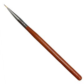Пензлик-лайнер для френча та тонких ліній, дерев'яна ручка, 7 mm #1