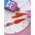 LUNAmoon. Light Acrygel #44 Bright red shimmer, 13 ml, світловідбиваючий рідкий гель, червоно-помаранчевий з шимером #5