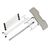 Teri. Pedicure stand for nail dust collector, gray. Педикюрна підставка для настільних витяжок з сірим верхом (під замовлення) #6