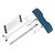 Teri. Pedicure stand for nail dust collector, blue. Педикюрна підставка для настільних витяжок з синім верхом (під замовлення) #6
