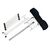 Teri. Pedicure stand for nail dust collector, black. Педикюрна підставка для настільних витяжок з чорним верхом (під замовлення) #6